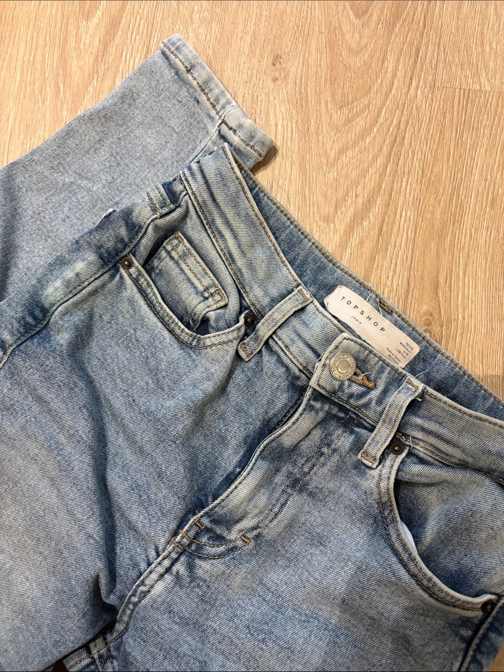 Topshop Light Blue High-Rise Skinny Jeans